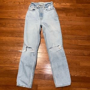 90s straight Ultra High Rise (CURVE LOVE)